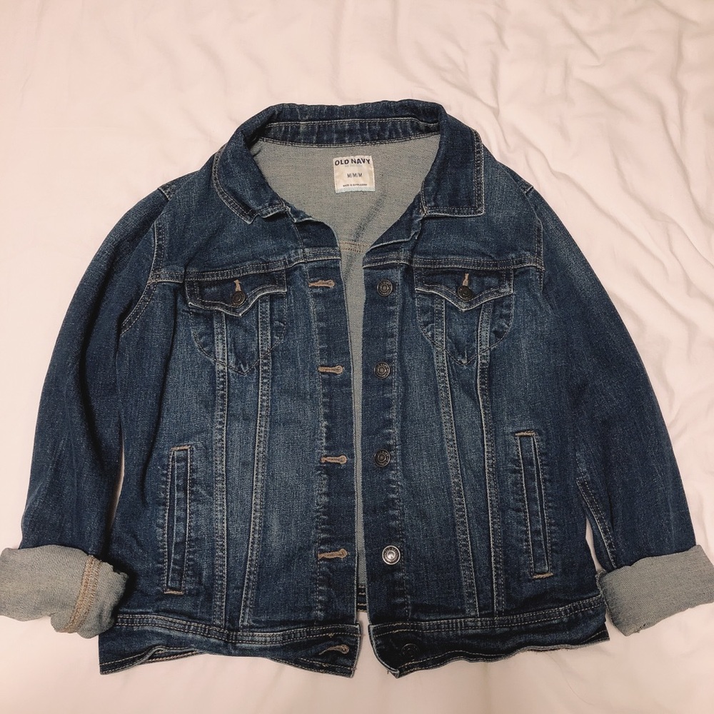 Old navy denim jacket dark wash size M
